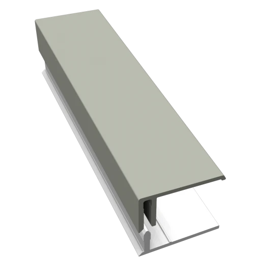 Misty Grey 2-Part Edge Trim - 3 Metre
