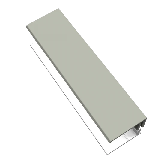 Misty Grey 2-Part Edge Trim - 3 Metre