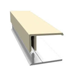 Pale Gold 2-Part Edge Cladding Trim - 3 Metre