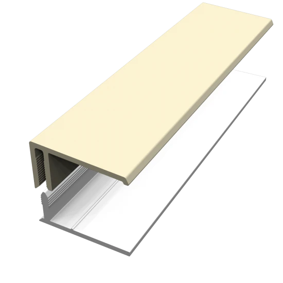 Pale Gold 2-Part Edge Cladding Trim - 3 Metre Pale Gold 2-Part Edge Cladding Trim - 3 Metre