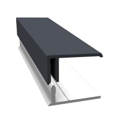 Slate Grey 2-Part Edge Trim - 3 Metre