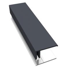 Slate Grey 2-Part Edge Trim - 3 Metre