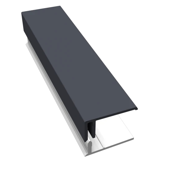Slate Grey 2-Part Edge Trim - 3 Metre