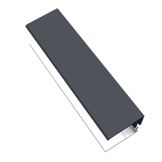Slate Grey 2-Part Edge Trim - 3 Metre