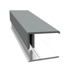 Anthracite Grey 2-Part Edge Trim - 3 Metre