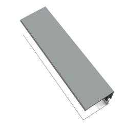 Anthracite Grey 2-Part Edge Trim - 3 Metre Anthracite Grey 2-Part Edge Trim - 3 Metre