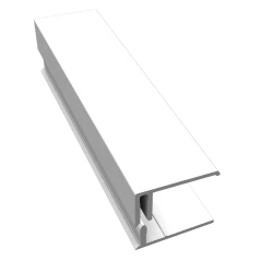 White 2-Part Edge Trim - 3 Metre