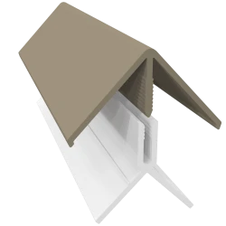 Argyl Brown 2-Part External Corner Trim - 3 Metre