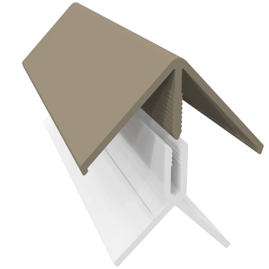Argyl Brown 2-Part External Corner Trim - 3 Metre