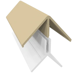 Cappuccino 2-Part External Corner Trim - 3 Metre