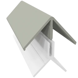 Misty Grey 2-Part External Corner Trim - 3 Metre