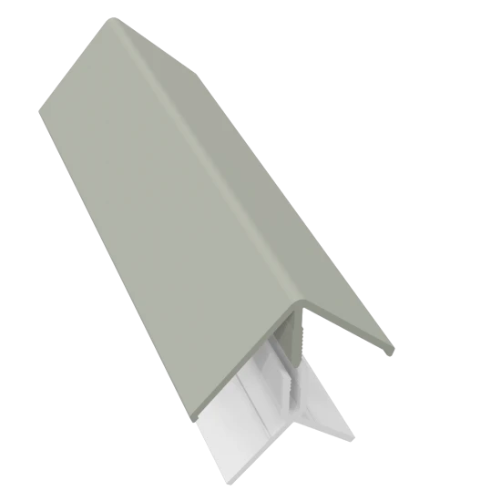 Misty Grey 2-Part External Corner Trim - 3 Metre