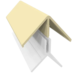 Sand 2-Part External Corner Trim - 3 Metre