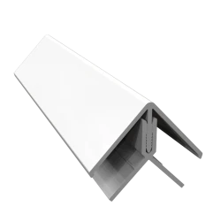 White 2-Part External Corner Trim - 3 Metre