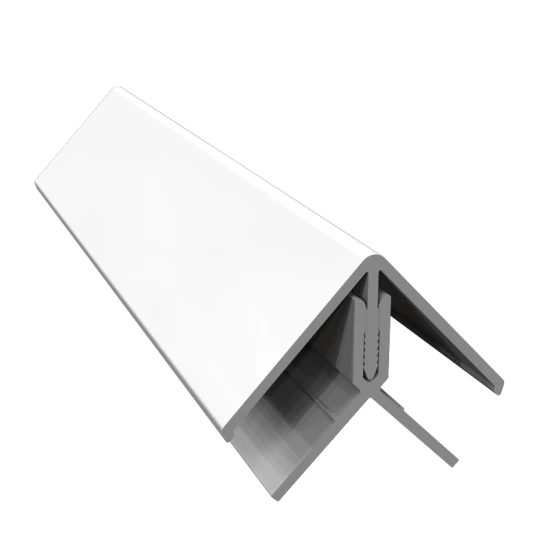 White 2-Part External Corner Trim - 3 Metre