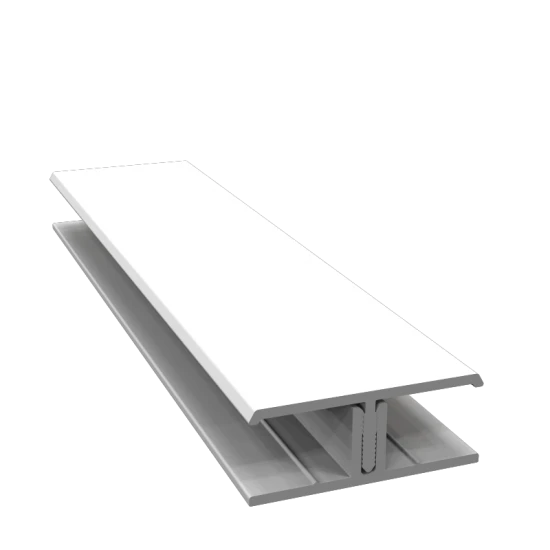 White 2-Part 'H' Trim - 3 Metre