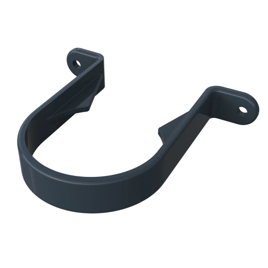 Black - Round Pipe Clip (Stand-Off) - uPVC Black - Round Pipe Clip (Stand-Off) - uPVC