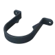 Black - Round Pipe Clip (Stand-Off) - uPVC Black - Round Pipe Clip (Stand-Off) - uPVC