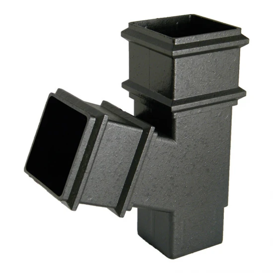 Cast Iron Effect 65mm Square Downpipe 67½° Y-Branch