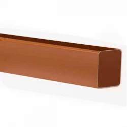Caramel Square Down Pipe   2.5m x 68mm 