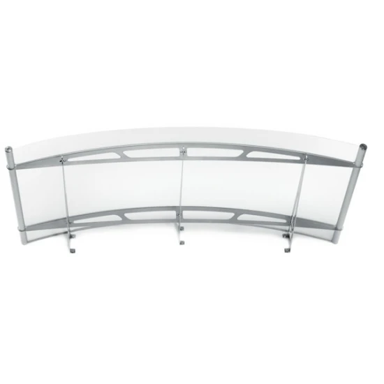 Arch 1900 x 910 Clear Curved Door Canopy Arch 1900 x 910 Clear Curved Door Canopy