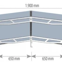 Pro Pitched Door Canopy 1900 x 910 Frosted Green Acrylic Pro Pitched Door Canopy 1900 x 910 Frosted Green Acrylic