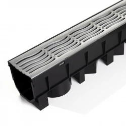 Drainage Channel Floplast & Galv. Grate 101cm x 115mm