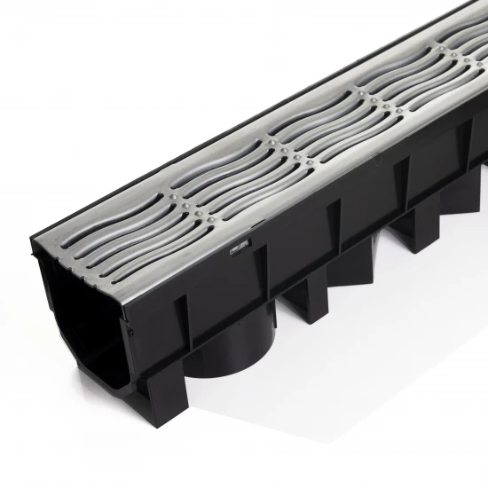 Drainage Channel Floplast & Galv. Grate 101cm x 115mm