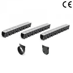 FloDrain Garage Channel drainage Pack Galvanised 125mm x 1040mm