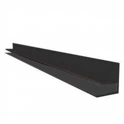 Wall Trim / F-Section for Hollow Soffit - Black | Professional Wall Junction Solution