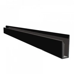 Starter Trim J-Section for Hollow Soffit Plain Black | Professional Starting Edge