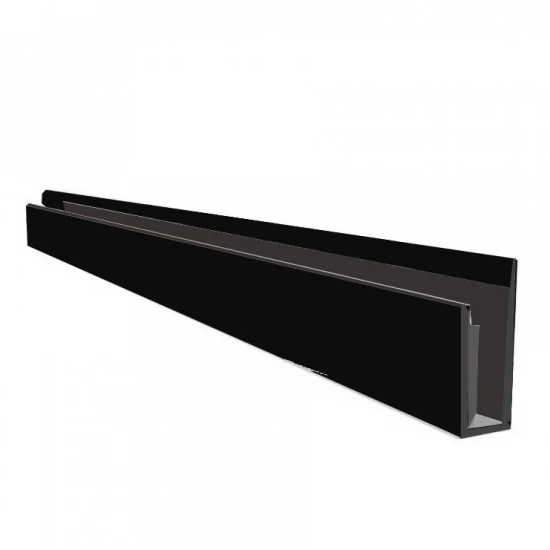 Starter Trim J-Section for Hollow Soffit Plain Black | Professional Starting Edge