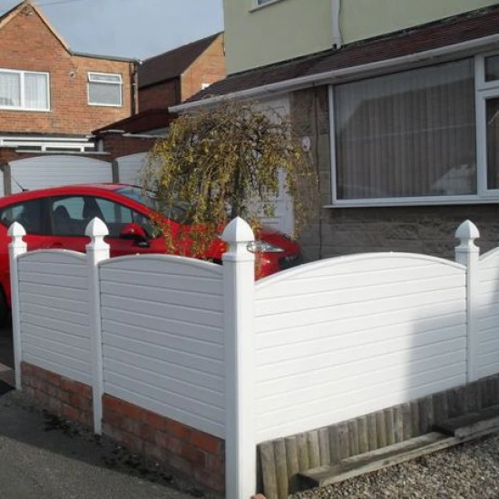 Plastic PVCu 12inch 300mm White Fence Panels