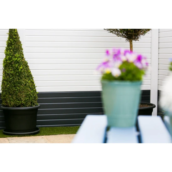 Plastic PVCu 12inch 300mm White Fence Panels