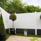 Plastic PVCu 12inch 300mm White Fence Panels