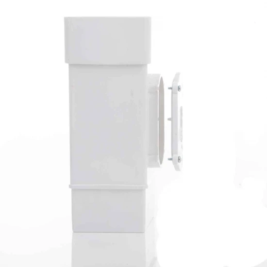 White Square Down Pipe Access Pipe (RXS1W) 