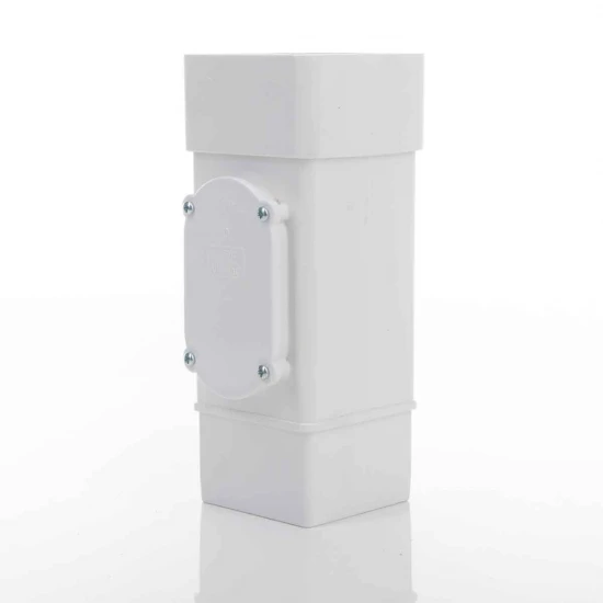 White Square Down Pipe Access Pipe (RXS1W) 