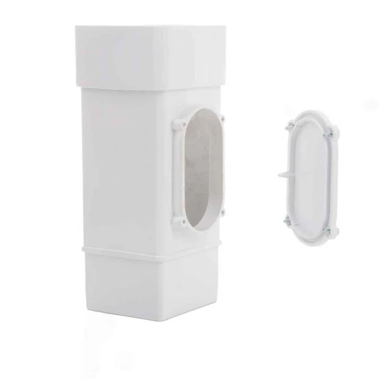 White Square Down Pipe Access Pipe (RXS1W) 