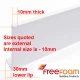 Freefoam 125mm 10mm x 5m White Freefoam 125mm 10mm x 5m White
