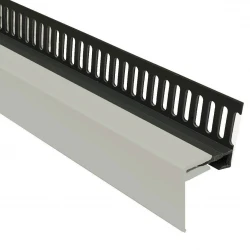 Misty Grey 25mm 2-Part Multi Vent Starter / Cover Trim - 3 Metre