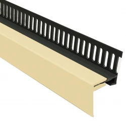 Sand 25mm 2-Part Multi Vent Starter / Cover Trim - 3 Metre