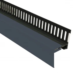 Slate Grey 25mm 2-Part Multi Vent Starter / Cover Trim - 3 Metre