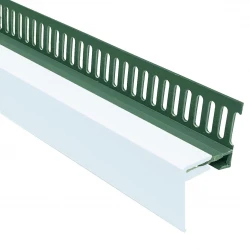 White 25mm 2-Part Multi Vent Starter / Cover Trim - 3 Metre