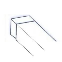 Soffit 10mm x 5m Hollow Soffit external Corner