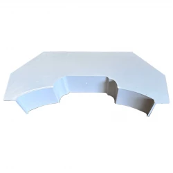 White Synseal Ridge Top Cap Flashig Trim