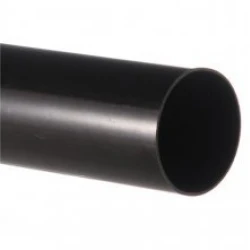 Black 68 mm Black Round Downpipe 2.75-metre