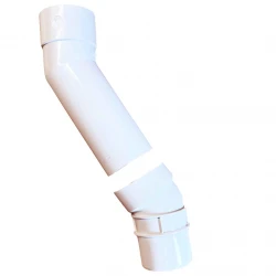 White Synseal Variable Downpipe Bend