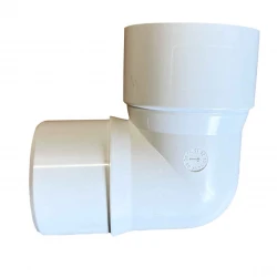 White Synseal 92.5 Degree Downpipe Bend