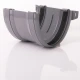 200mm Gutter Union Grey