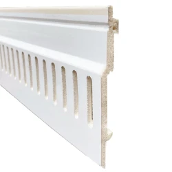 White uPVC Vented Shiplap Open V Cladding 100mm